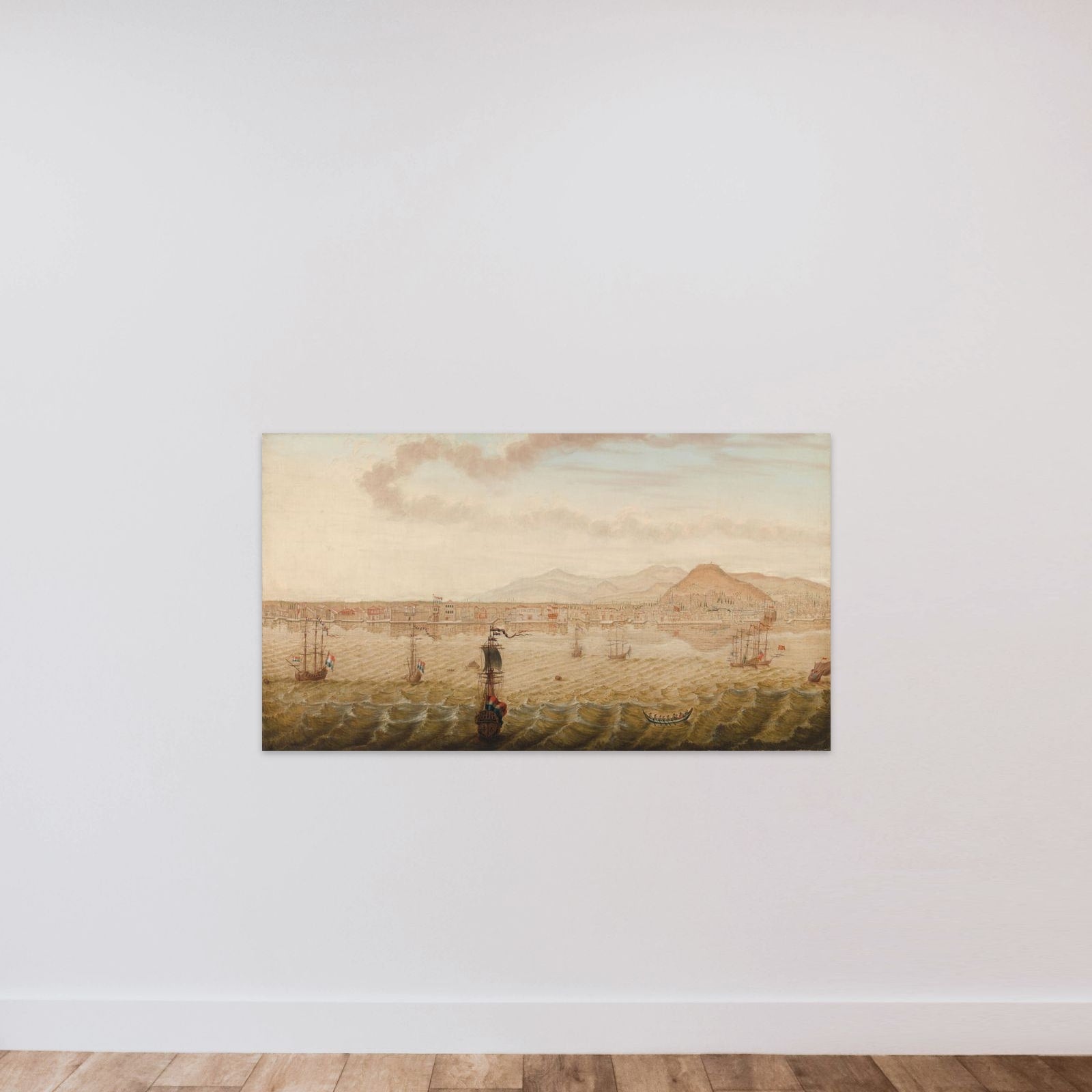 View of Smyrna (Izmir) unframed — shown to scale