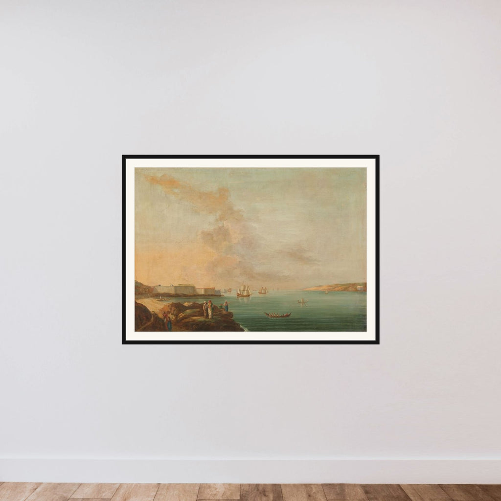 View of the Dardanelles framed — shown to scale