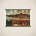 View of Smyrna (Izmir) and the Reception Given to Consul de Hochepied (1657-1723) in the Council Chamber framed