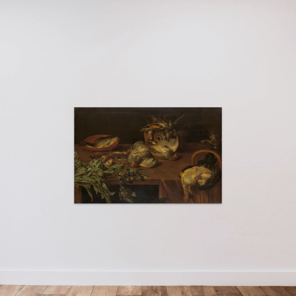 Still Life with Wild Fowl unframed — shown to scale
