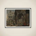 Imaginary Renaissance Palace framed