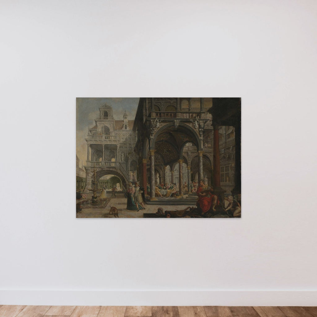 Imaginary Renaissance Palace unframed — shown to scale