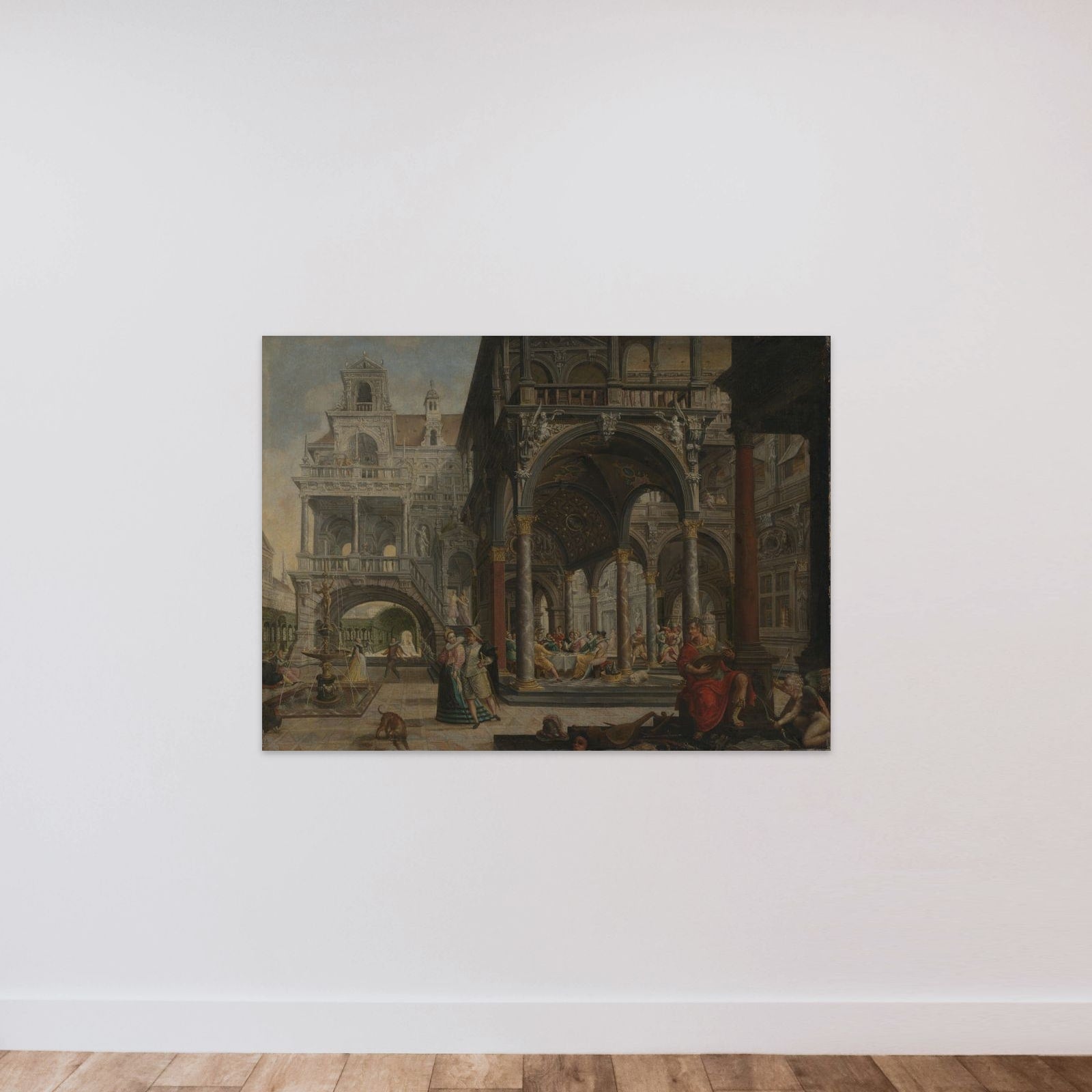 Imaginary Renaissance Palace unframed — shown to scale
