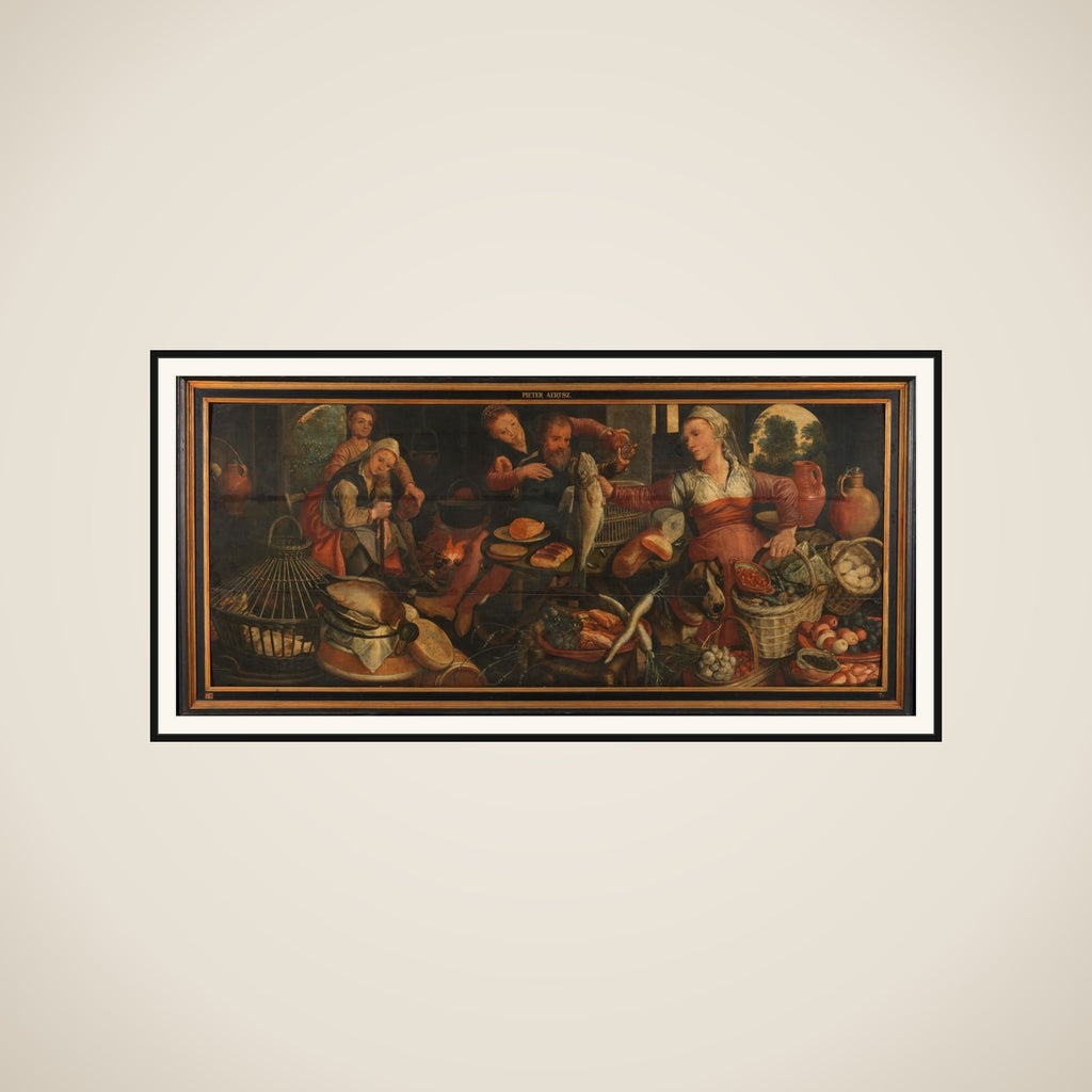 Kitchen Scene framed