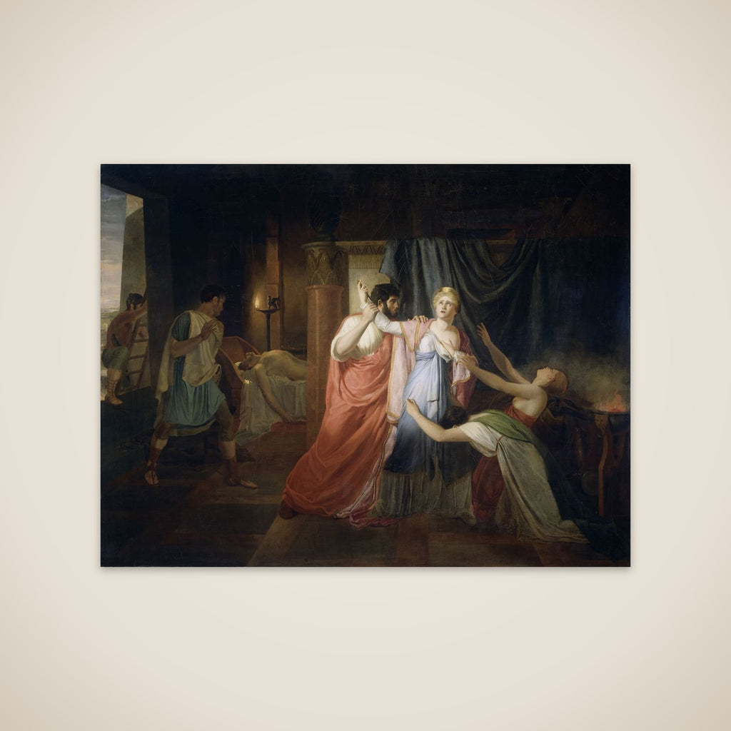 Proculeius Preventing Cleopatra from Stabbing herself unframed print