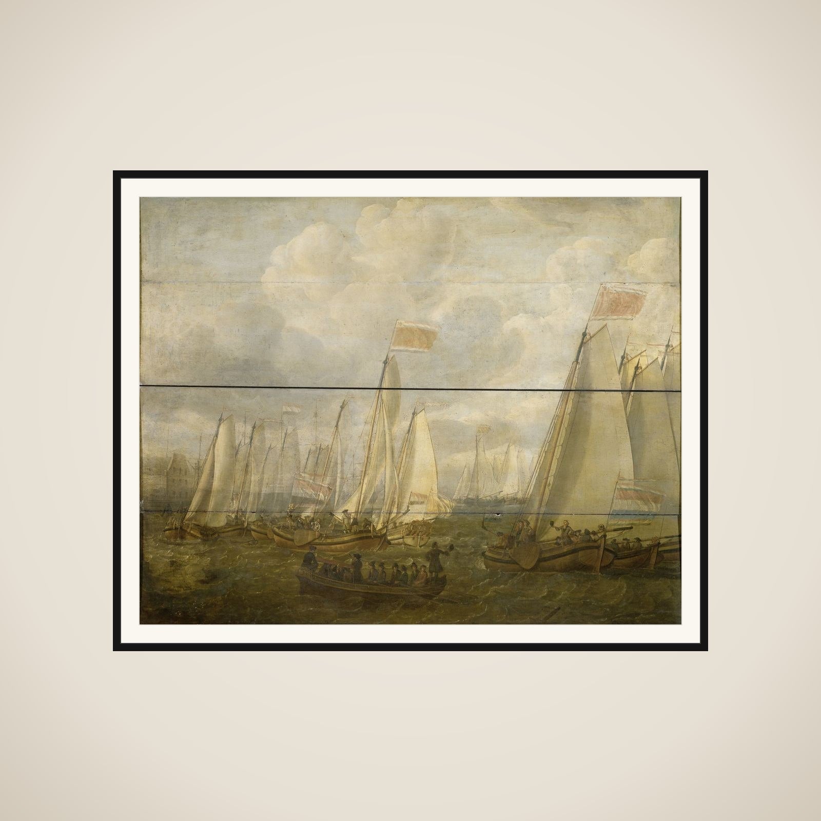Marine Pageant on the Y off Amsterdam framed