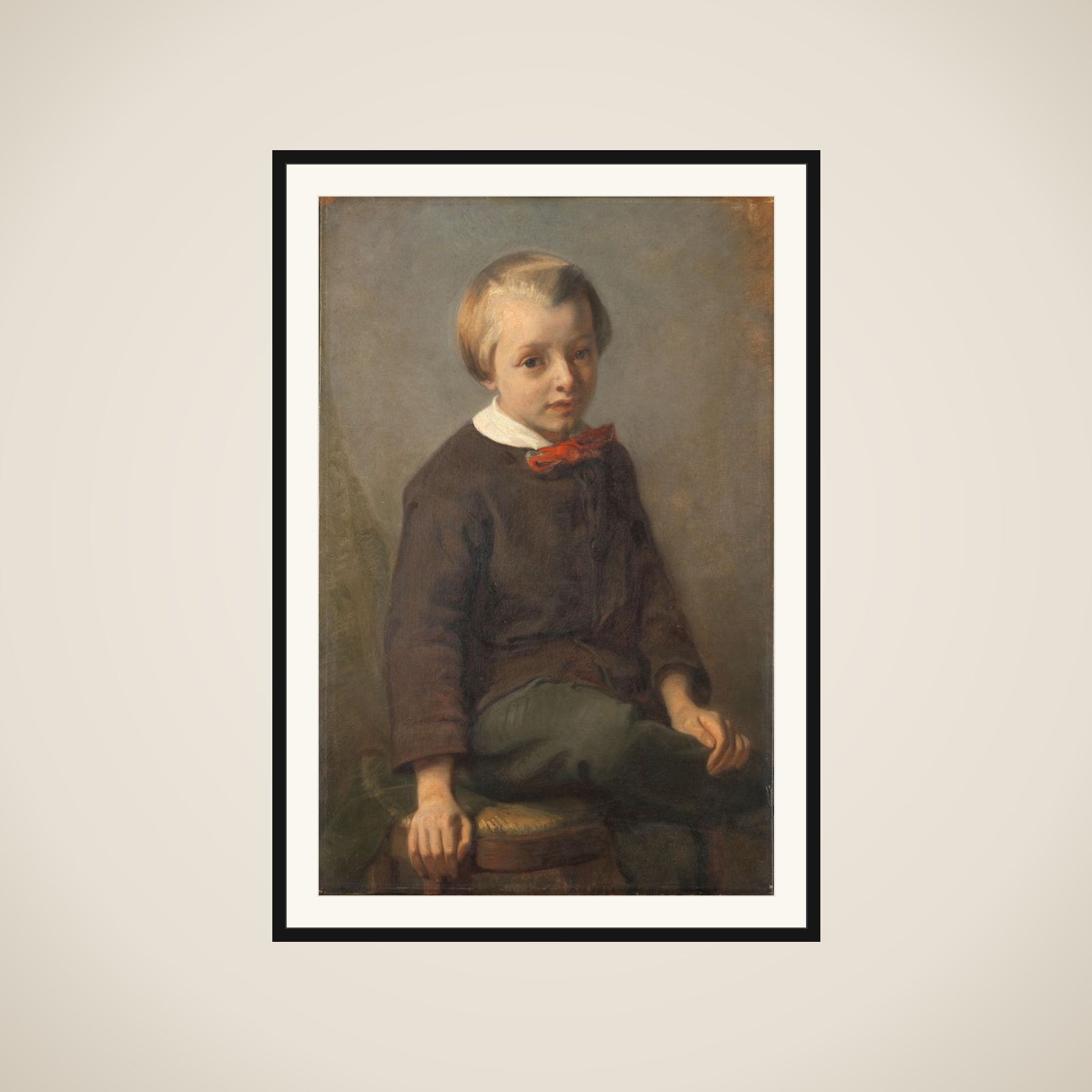 Portrait of a Boy framed