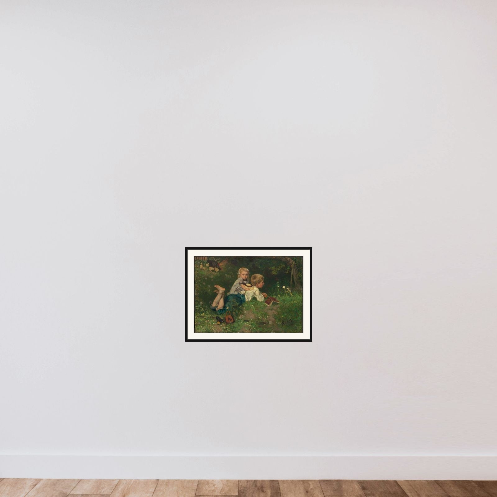 The Butterflies framed — shown to scale