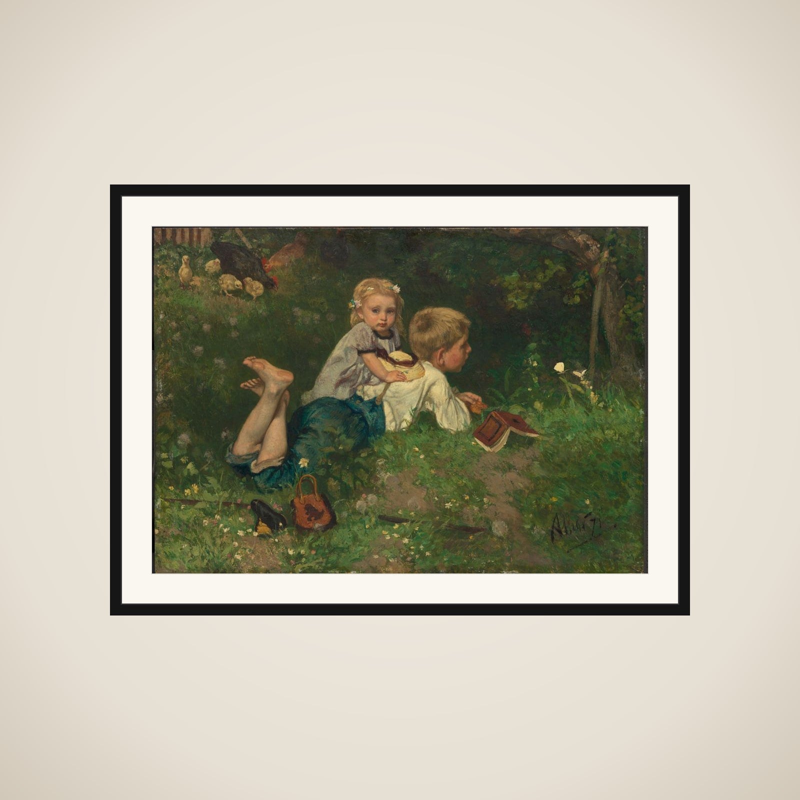 The Butterflies framed