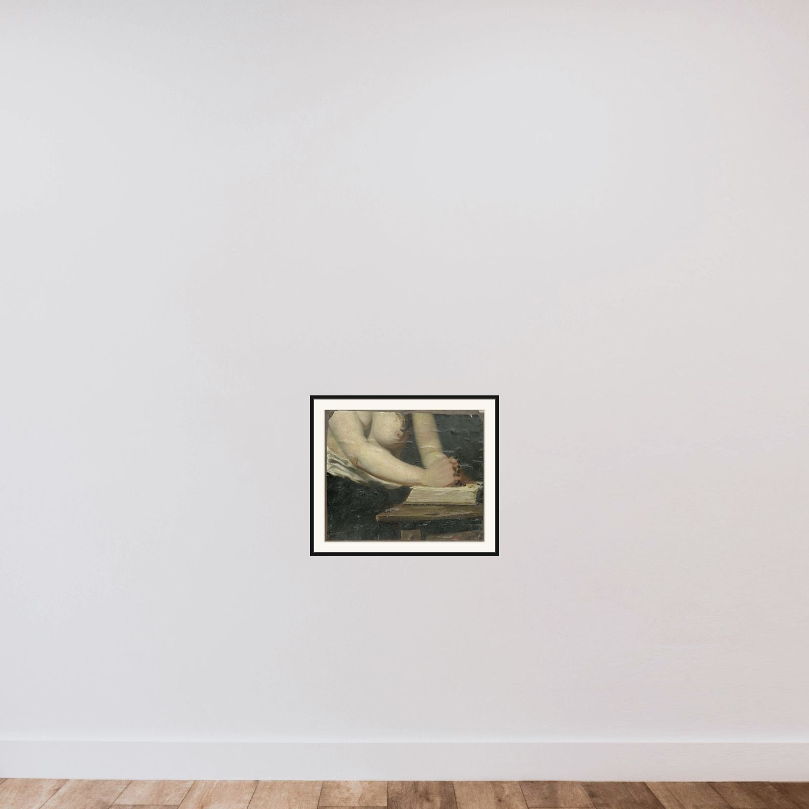 Mary Magdalene framed — shown to scale