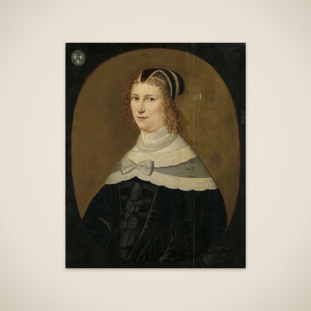 Portrait of a Woman, called Theodora de Visscher, Wife of Jacob Rijswijk unframed print