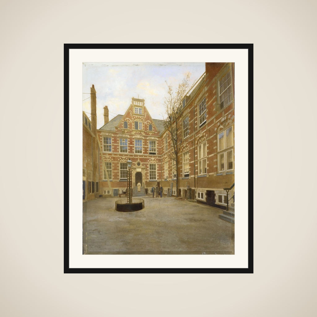 Binnenplaats van het Oost Indisch Huis te Amsterdam framed