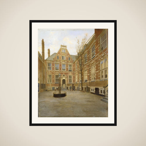Binnenplaats van het Oost Indisch Huis te Amsterdam framed
