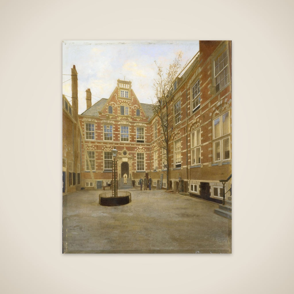 Binnenplaats van het Oost Indisch Huis te Amsterdam unframed print