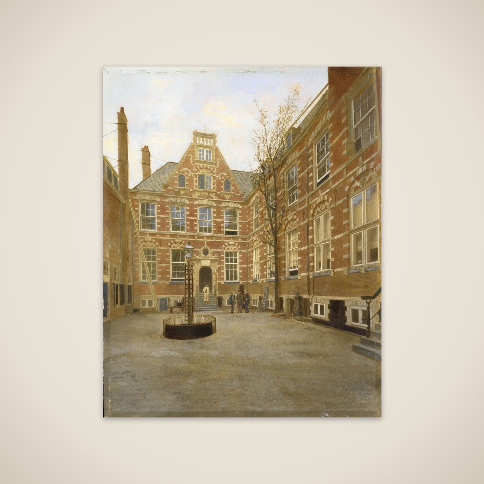 Binnenplaats van het Oost Indisch Huis te Amsterdam unframed print