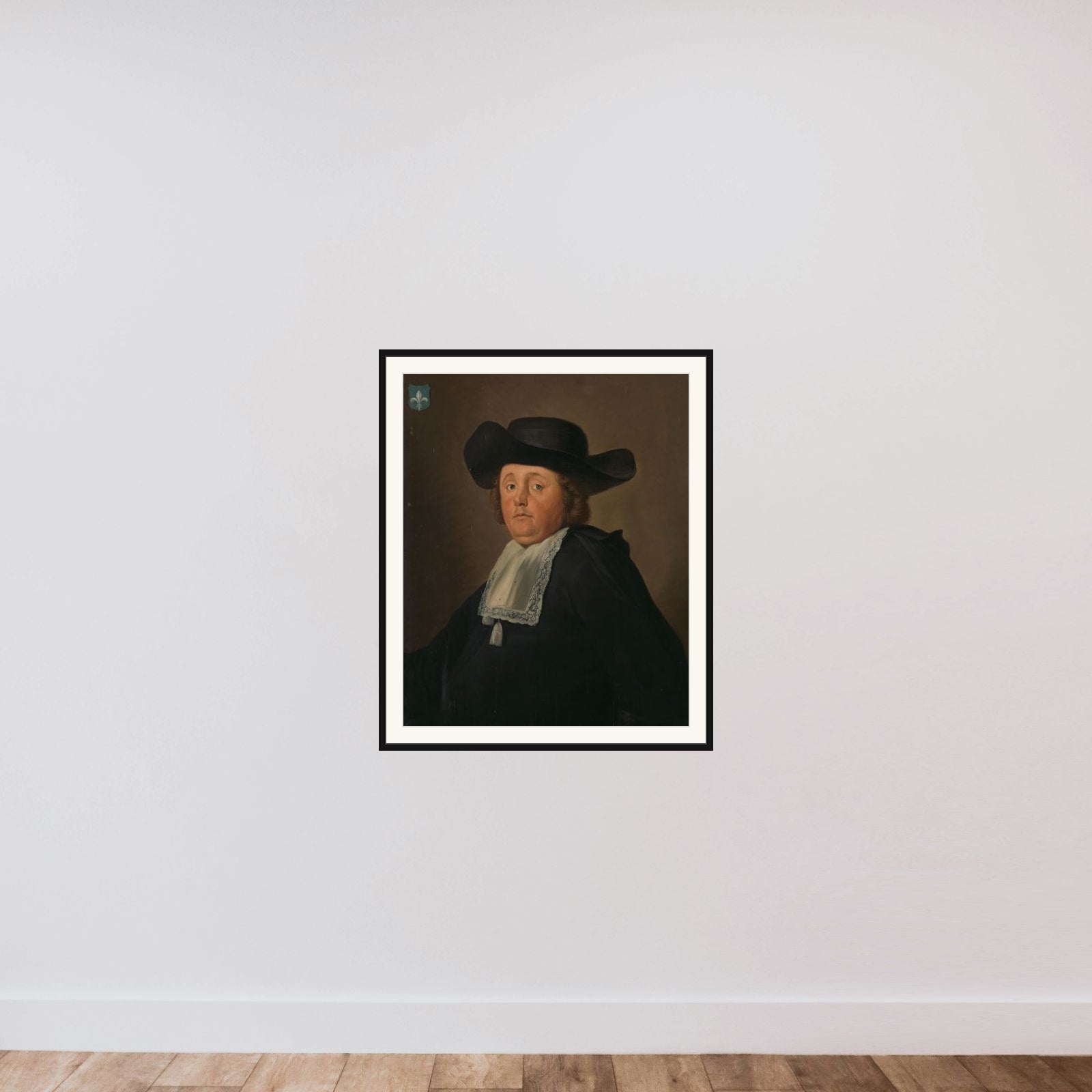 Jacob Rijswijk (1641-96) framed — shown to scale