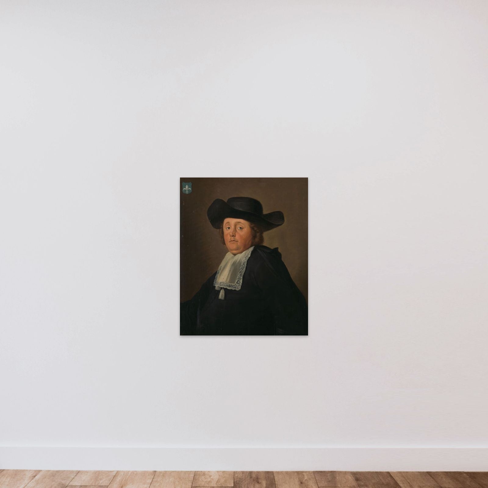 Jacob Rijswijk (1641-96) unframed — shown to scale
