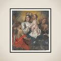 The Virgin Crowned by the Infant Christ framed