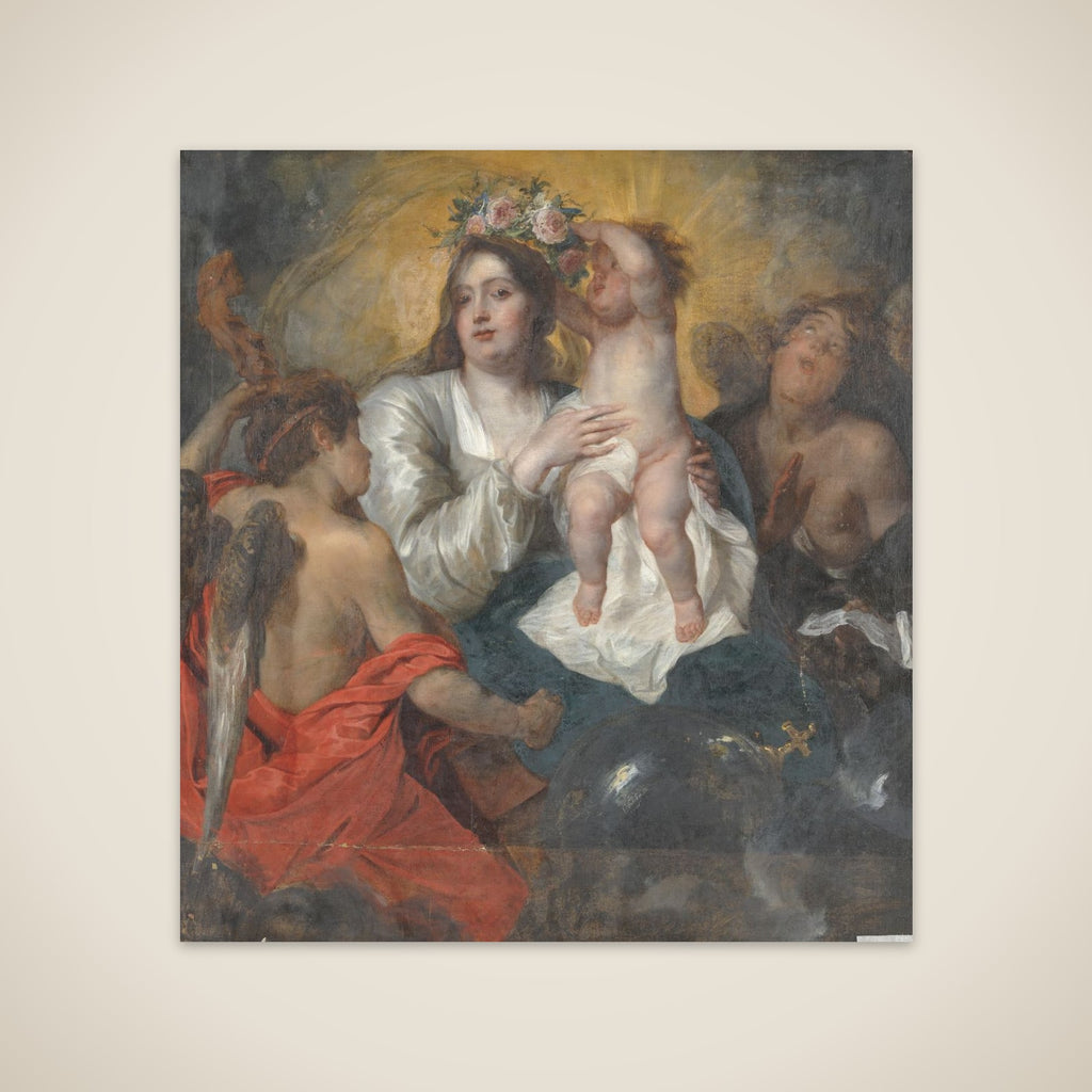 The Virgin Crowned by the Infant Christ unframed print