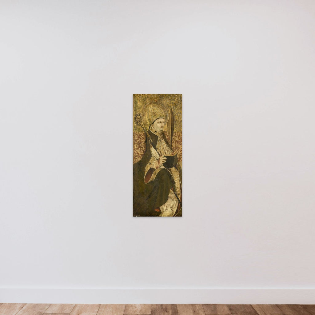 A Holy Bishop unframed — shown to scale