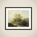 A Watermill in a Woody Landscape framed