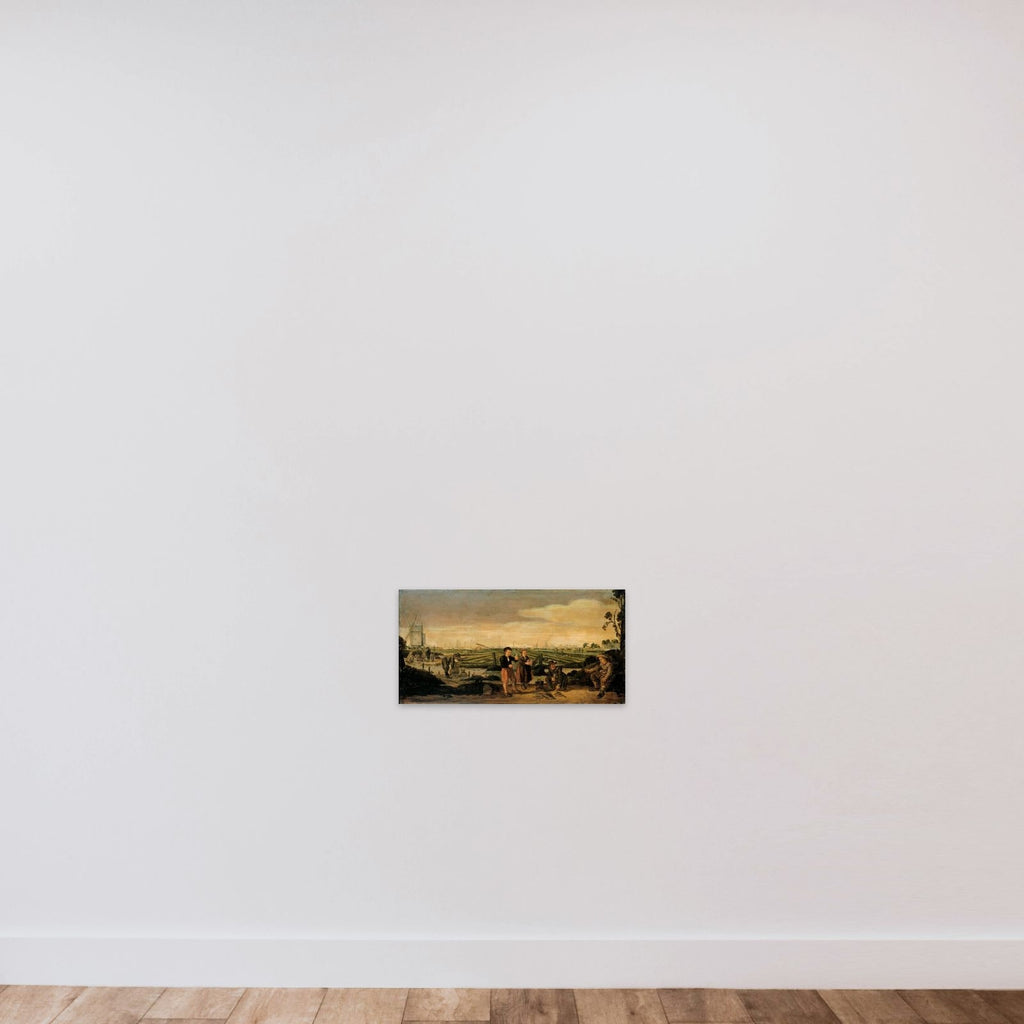 Fishermen and Farmers unframed — shown to scale