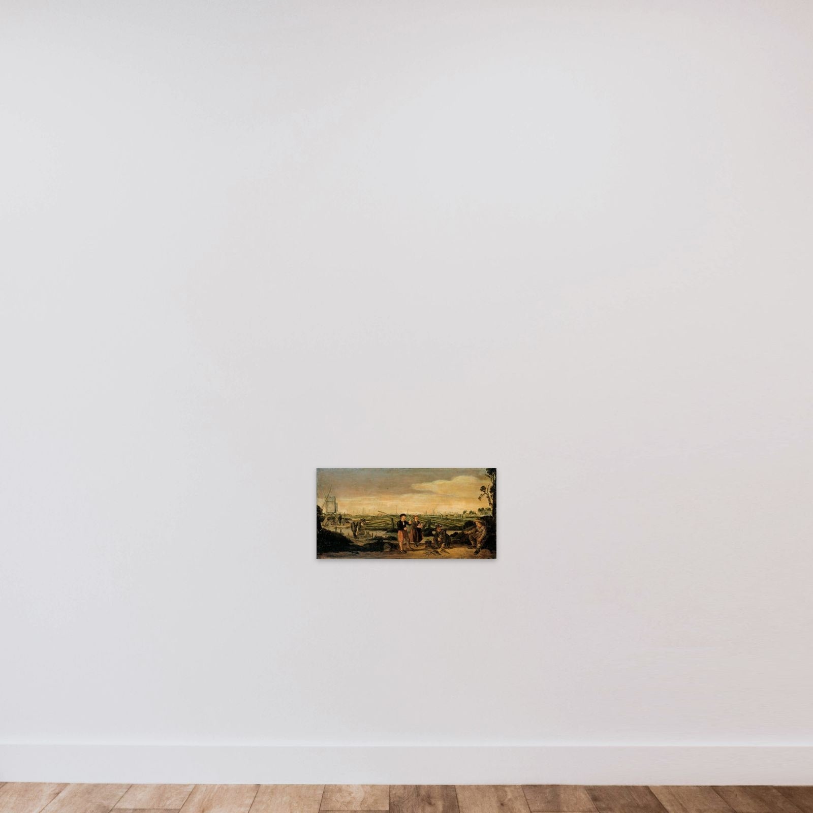 Fishermen and Farmers unframed — shown to scale