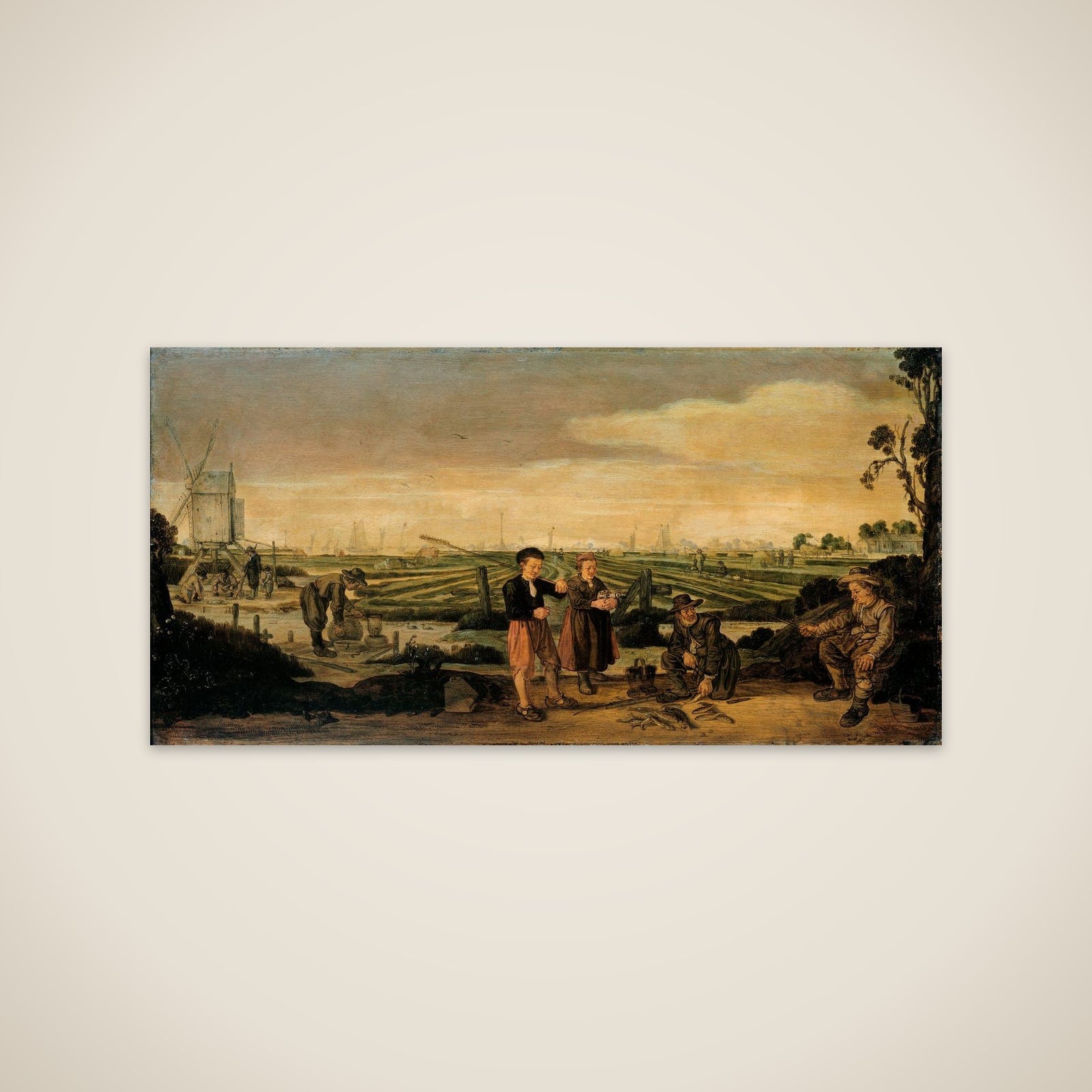 Fishermen and Farmers unframed print