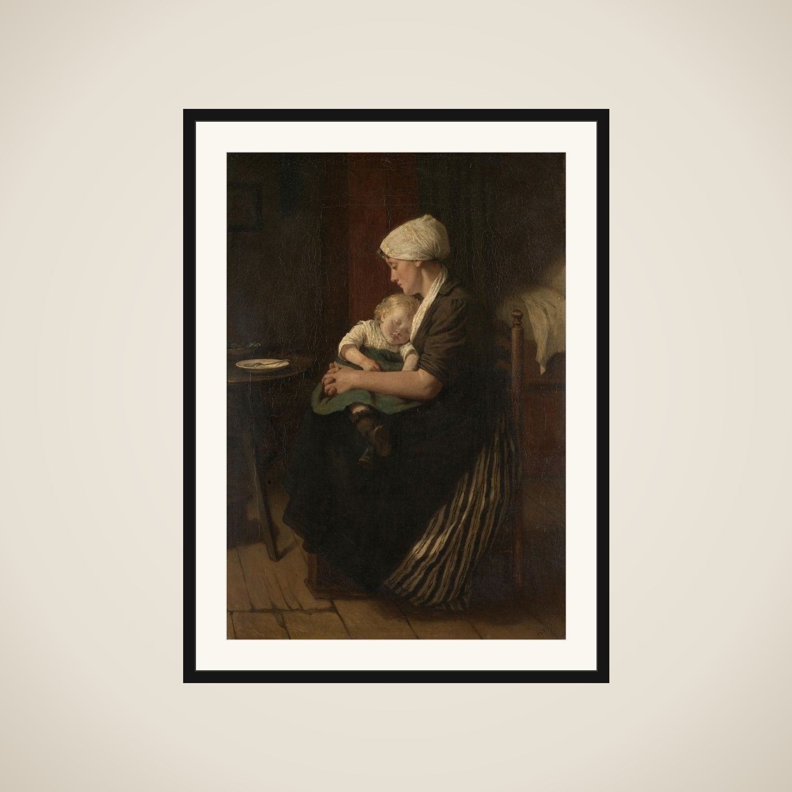 Lulled to Sleep framed