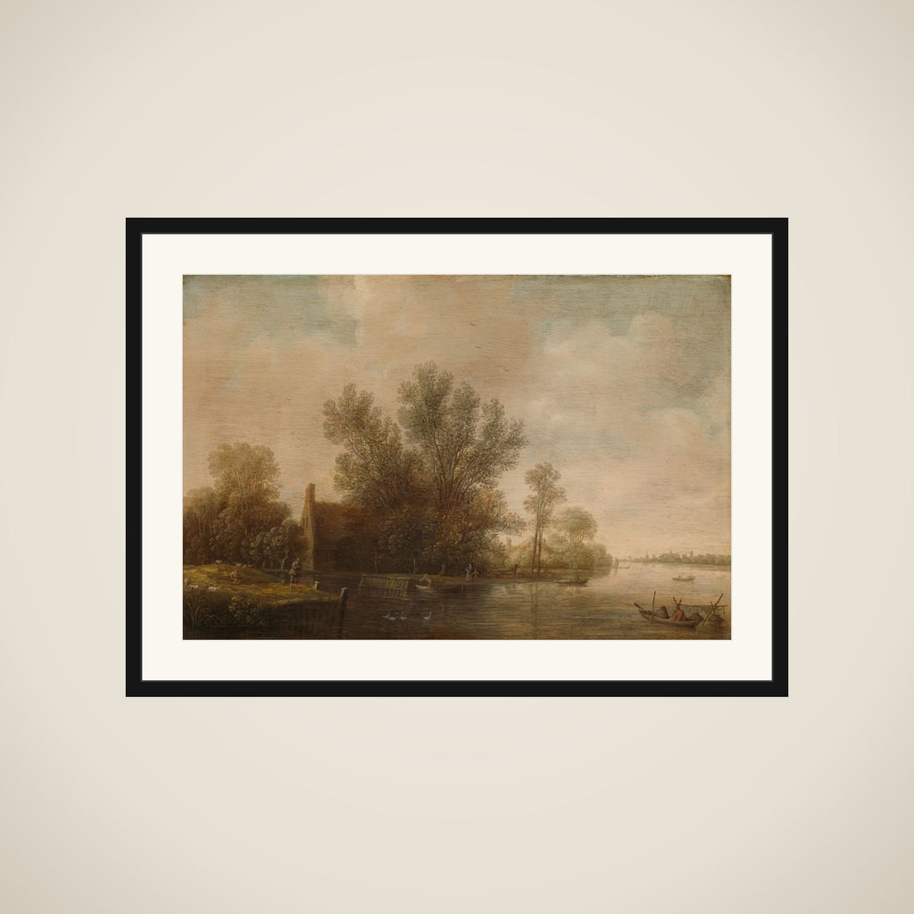 River Landscape framed