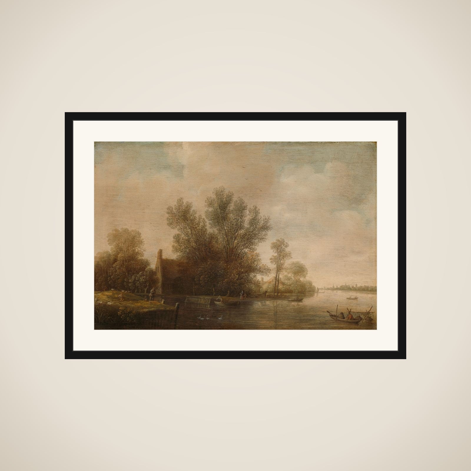 River Landscape framed