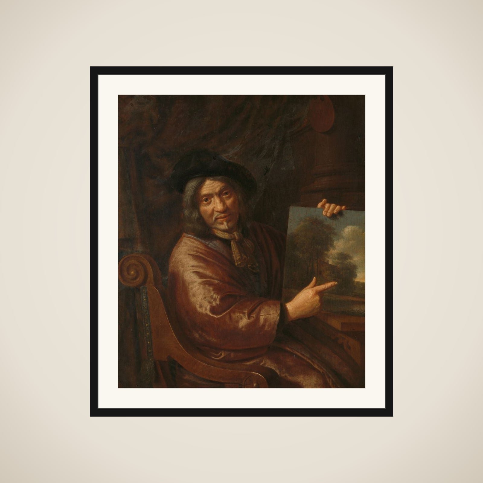 Self-Portrait framed