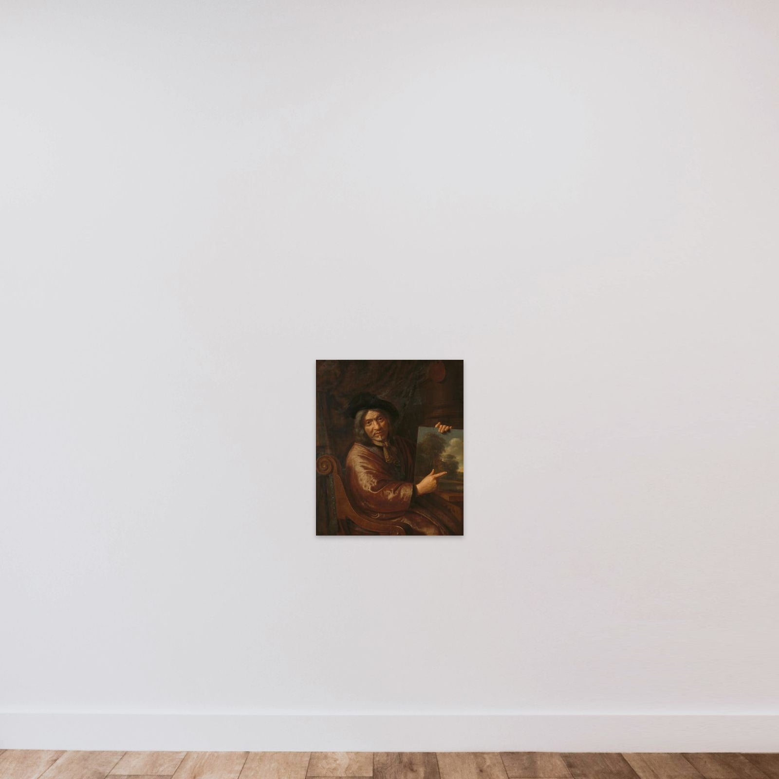 Self-Portrait unframed — shown to scale