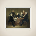 The Four Regents, the Secretary and the House Father of the Lepers' House of Amsterdam, 1773 framed