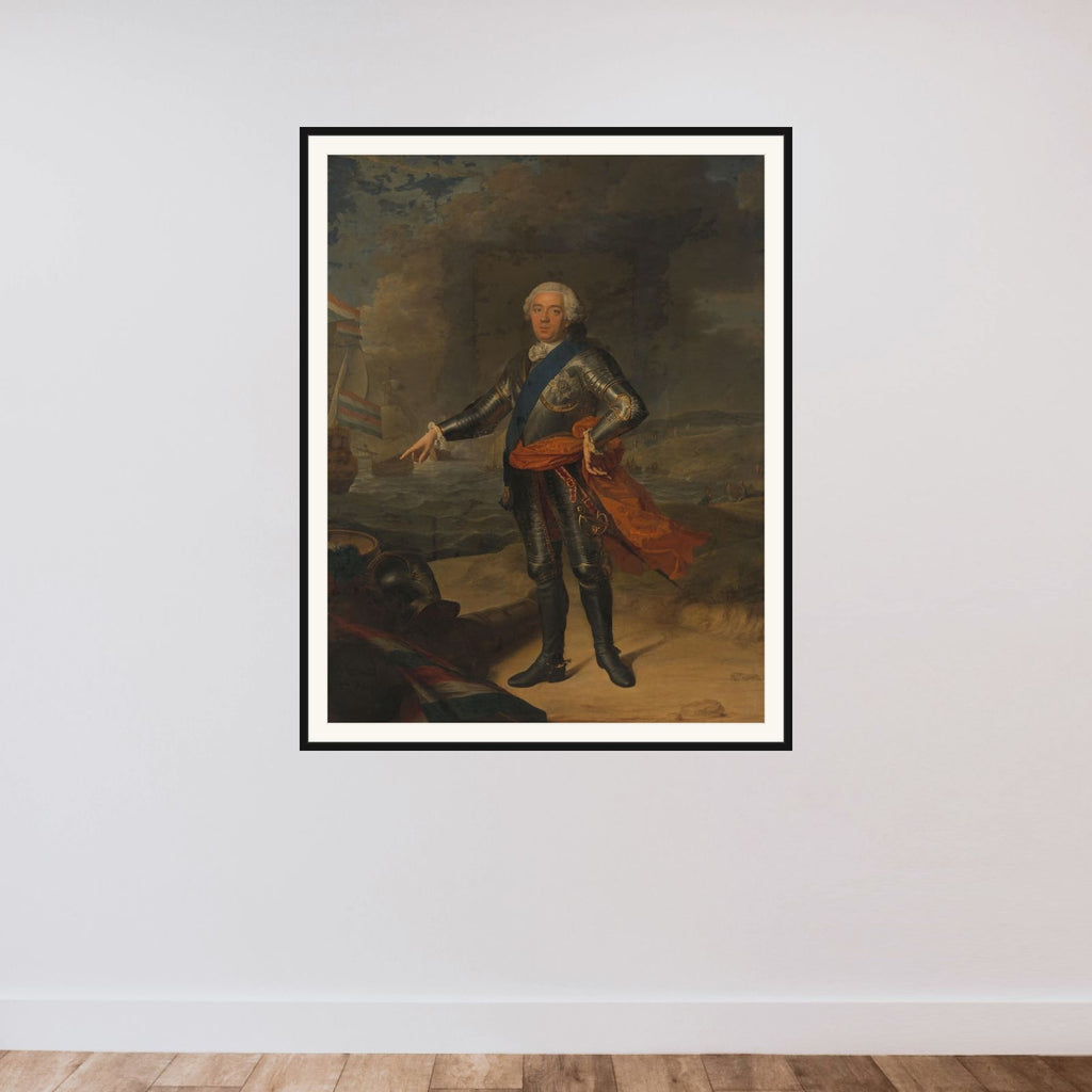 Willem IV (1711-1751), prince of Orange-Nassau framed — shown to scale