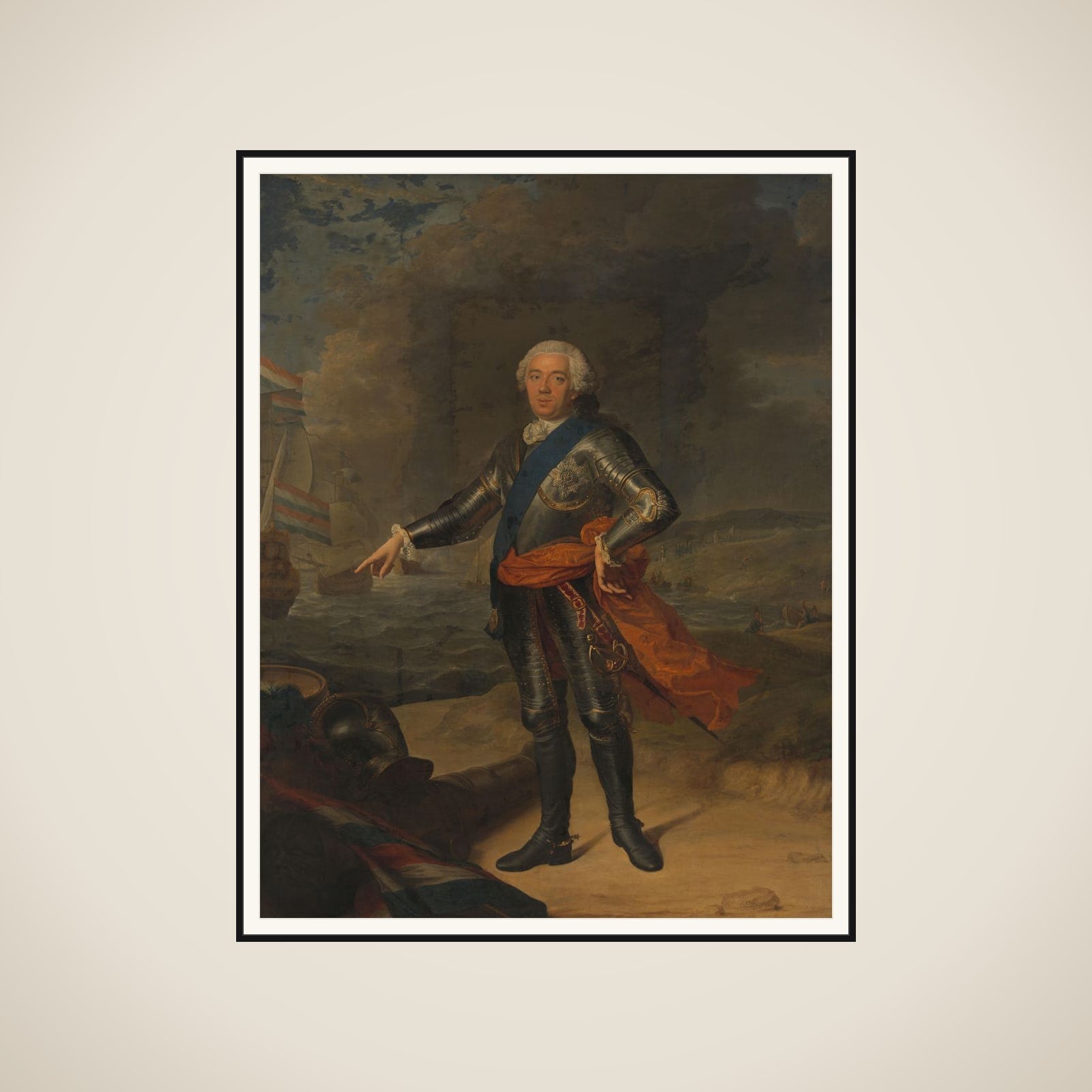 Willem IV (1711-1751), prince of Orange-Nassau framed