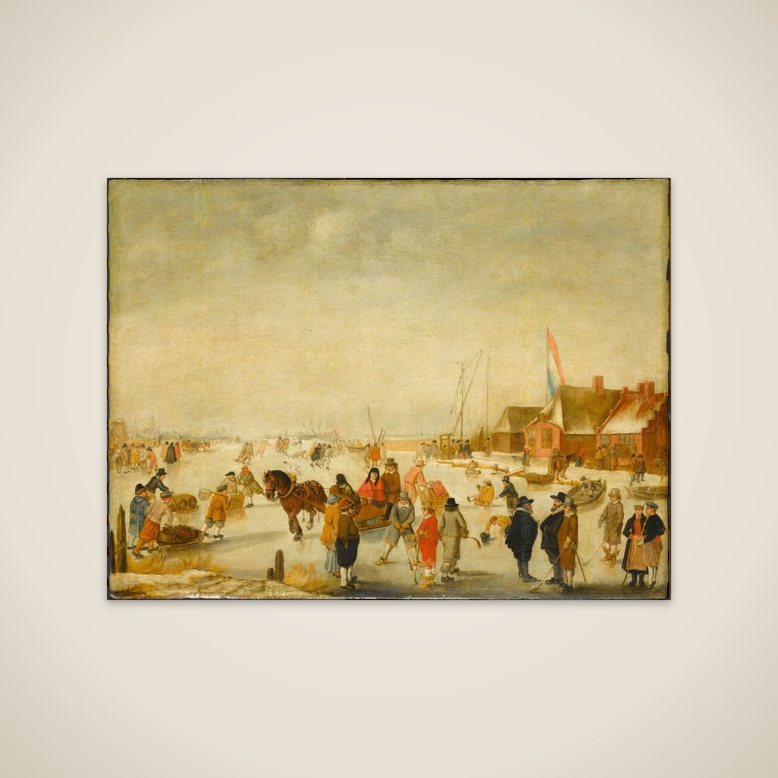 Enjoying the Ice unframed print