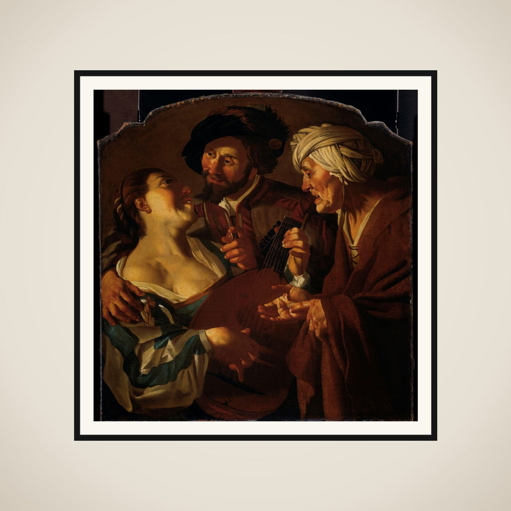 The Procuress framed