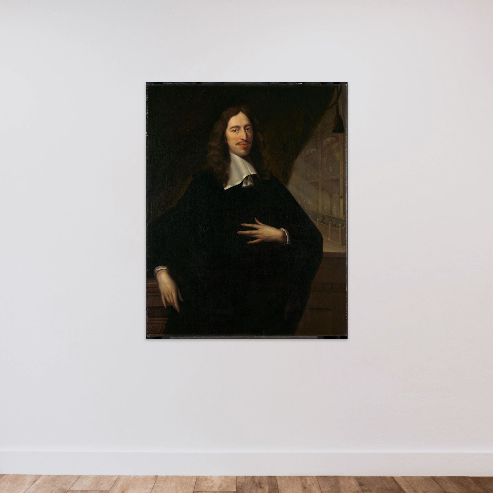 Johan de Witt (1625-1672). Grand Pensionary of Holland unframed — shown to scale