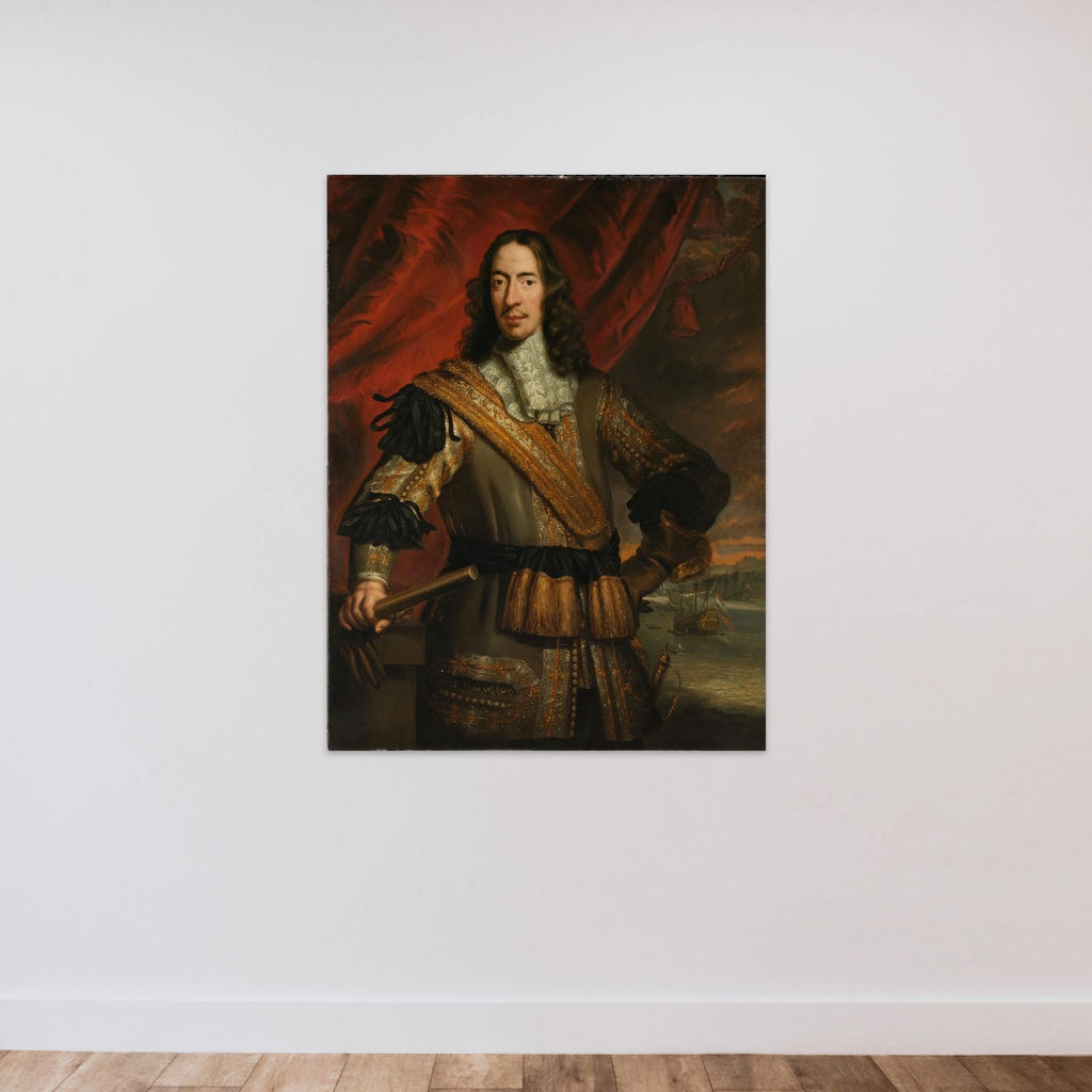 Cornelis de Witt (1623-1672), Burgomaster of Dordrecht and Lord Lieutenant of Putten unframed — shown to scale