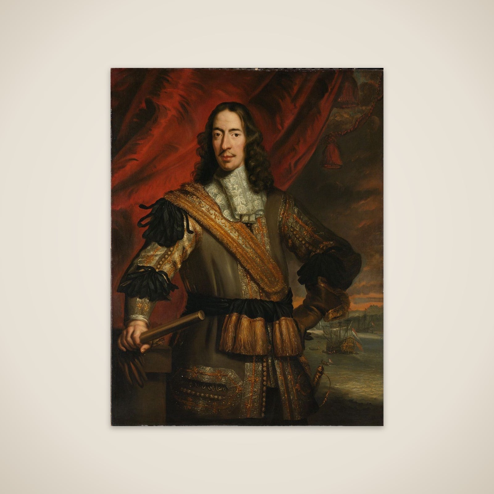 Cornelis de Witt (1623-1672), Burgomaster of Dordrecht and Lord Lieutenant of Putten unframed print