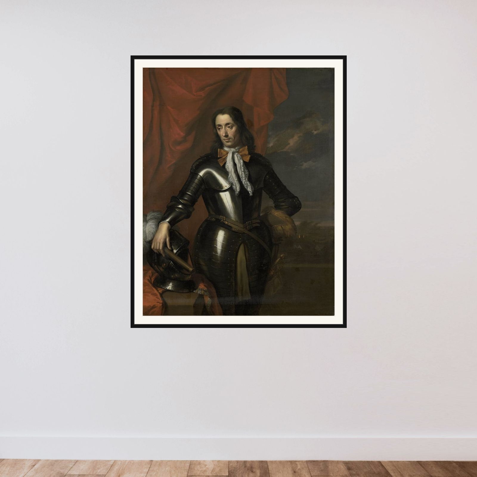 Isaac de l'Ostal de Saint-Martin (c 1629-96), Councillor of the Dutch East Indies and Commander of the Garrison at Batavia framed — shown to scale