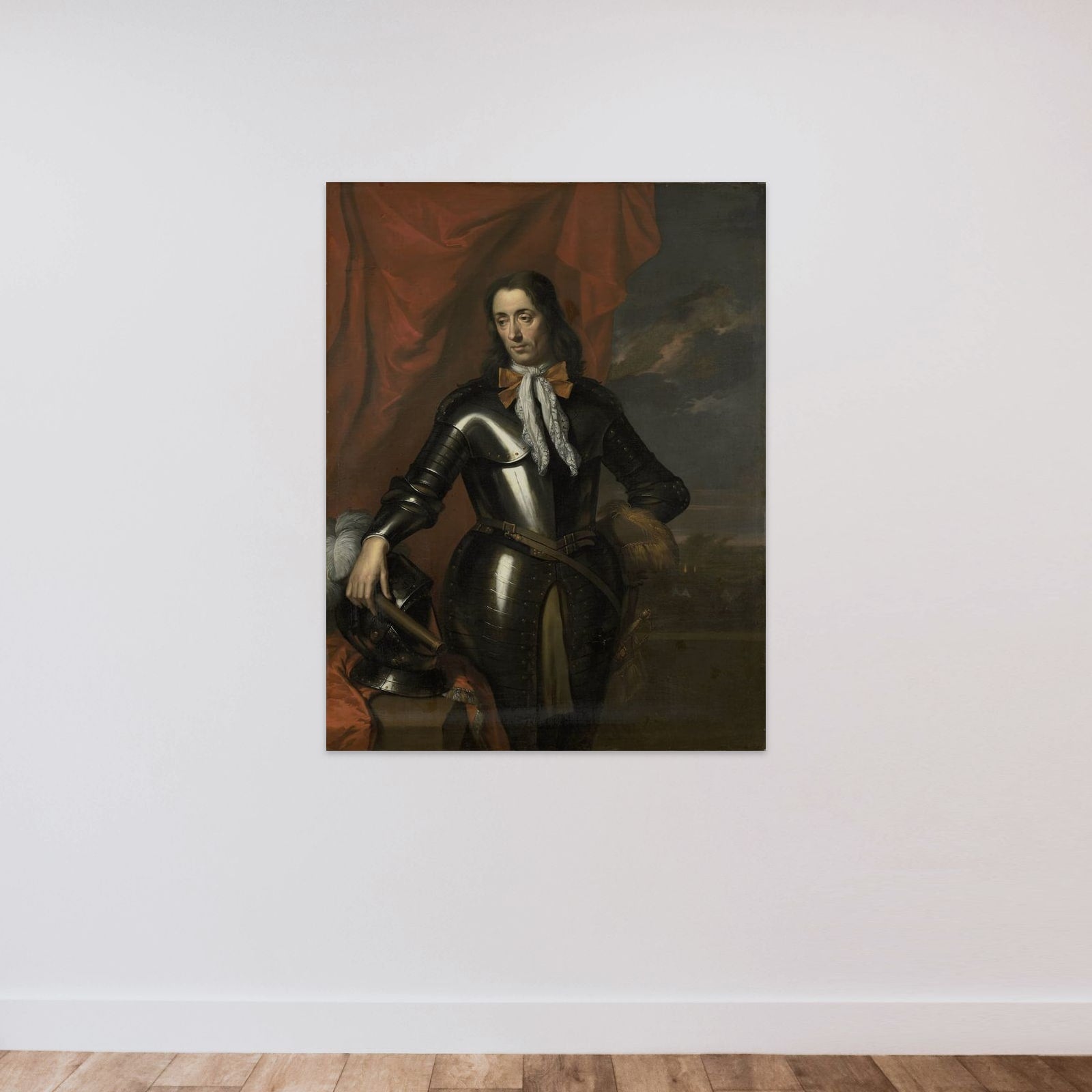 Isaac de l'Ostal de Saint-Martin (c 1629-96), Councillor of the Dutch East Indies and Commander of the Garrison at Batavia unframed — shown to scale