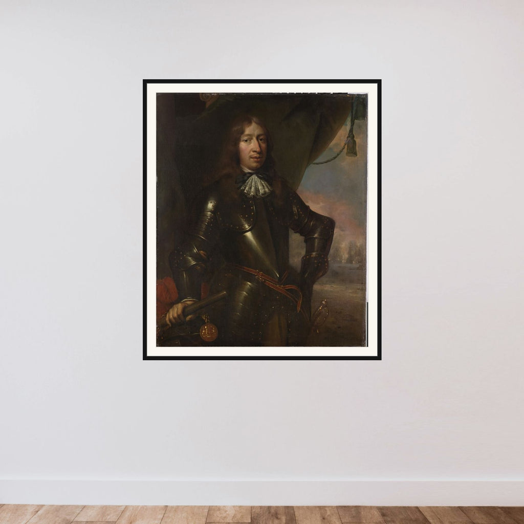 Willem Joseph Baron van Gendt (1625-1672). Vice Admiral framed — shown to scale
