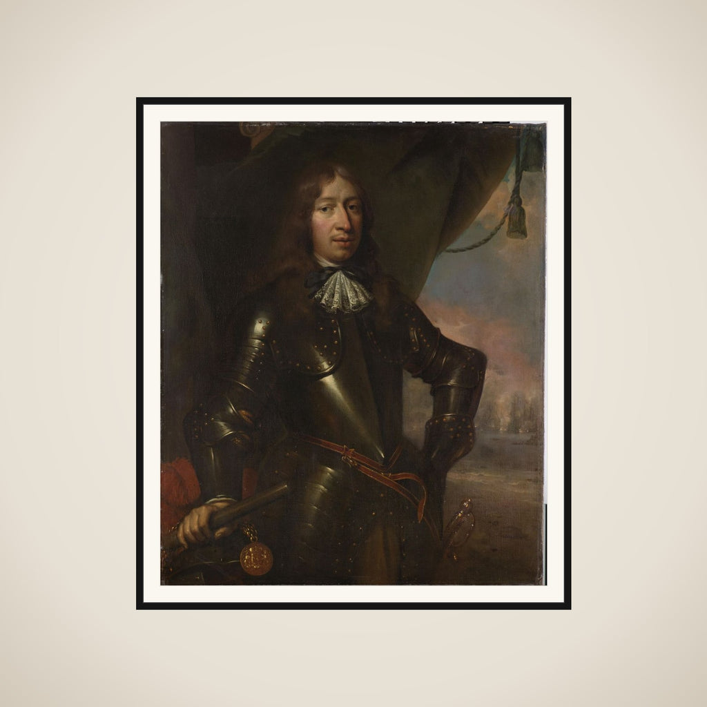 Willem Joseph Baron van Gendt (1625-1672). Vice Admiral framed