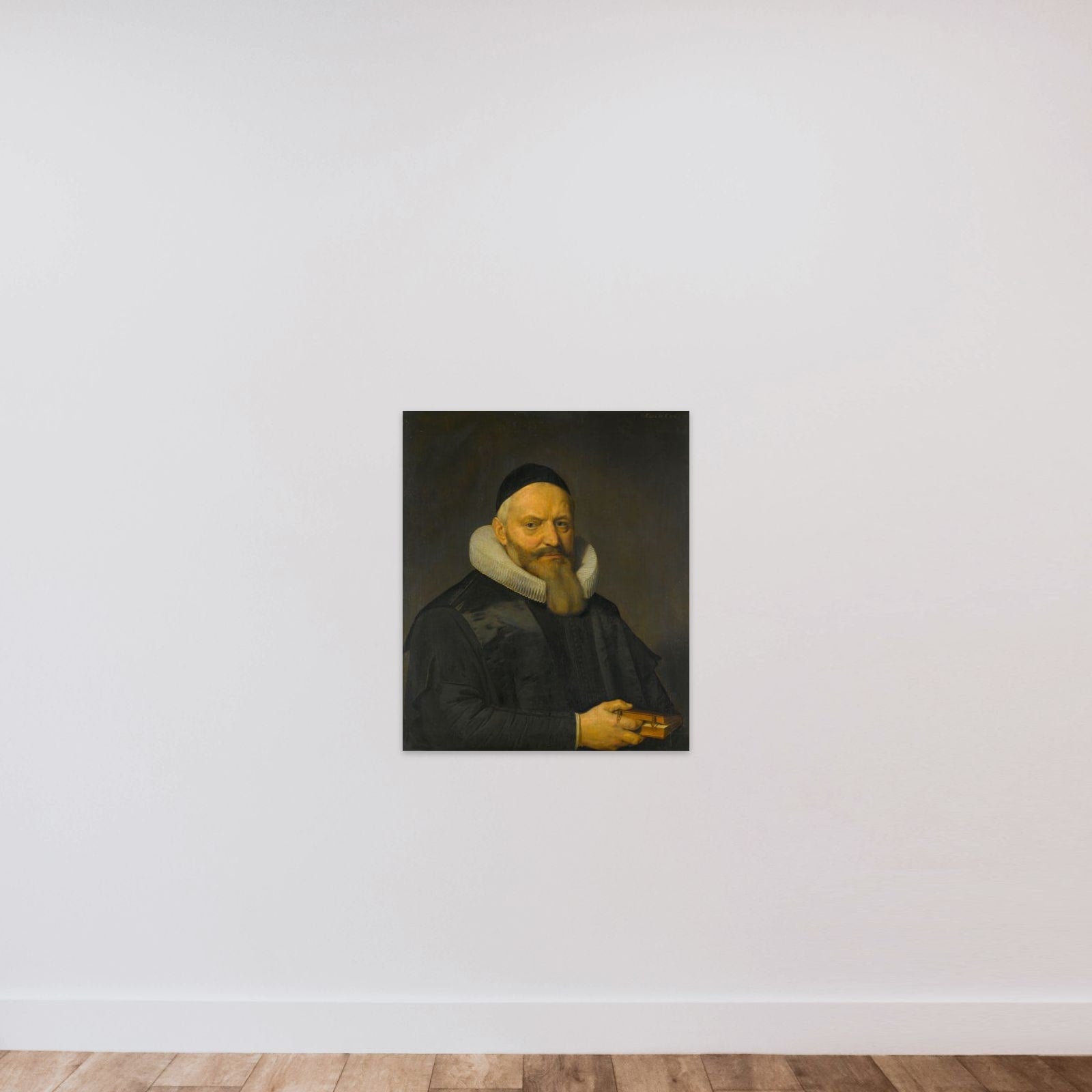 Portrait of Anthony de Wale (1573-1639) unframed — shown to scale