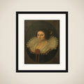 Portrait of a Woman, Thought to be Maria van Reigersbergh (1589-1653), Wife of Hugo de Groot framed