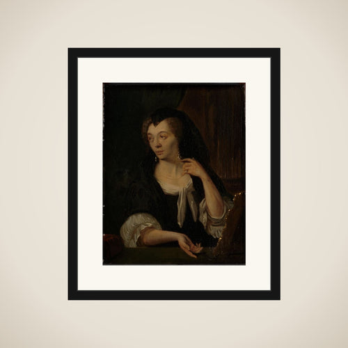 Anna de Hooghe (1645-1717). The Painter's fourth Wife framed