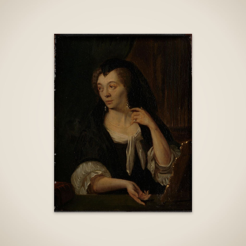 Anna de Hooghe (1645-1717). The Painter's fourth Wife unframed print