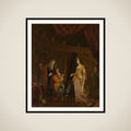 An Artist in his Studio, Painting the Portrait of a Lady framed